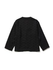 画像2: [SALE 40%OFF]Sasquatchfabrix. [サスクワッチファブリックス] FLOWER LINER JACKET [BLACK]  (2)