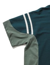 画像4: Sasquatchfabrix. [サスクワッチファブリックス] TRIMMING BASEBALL H/S SHIRT [Blue Green]  (4)