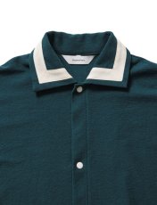 画像3: Sasquatchfabrix. [サスクワッチファブリックス] TRIMMING BASEBALL H/S SHIRT [Blue Green]  (3)