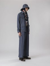 画像5: [SALE 40%OFF]Sasquatchfabrix.  [サスクワッチファブリックス] DENIM PIPED STEM SLACKS [Indigo Navy]  (5)