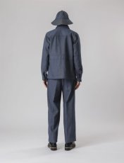 画像6: [SALE 40%OFF]Sasquatchfabrix.  [サスクワッチファブリックス] DENIM PIPED STEM SLACKS [Indigo Navy]  (6)