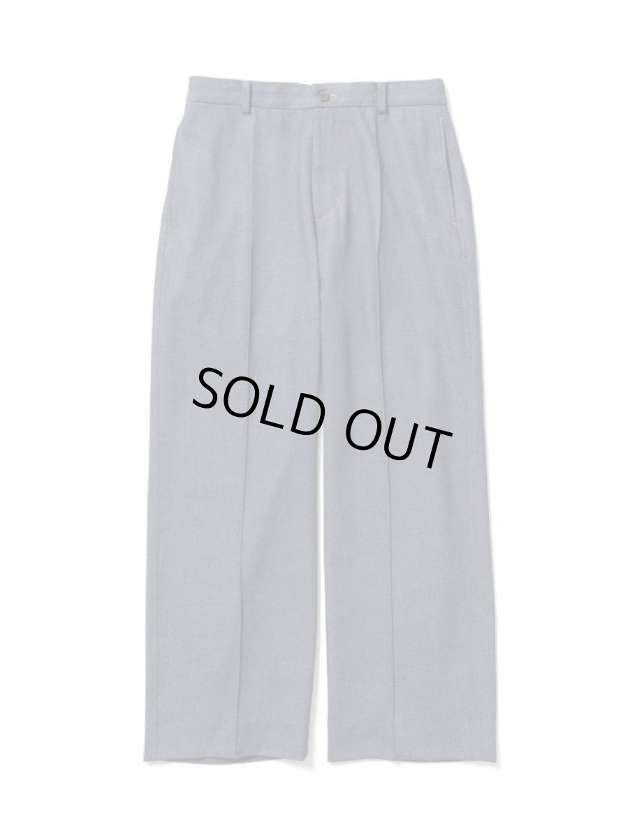 画像1: [SALE 40%OFF]Sasquatchfabrix.  [サスクワッチファブリックス] DENIM PIPED STEM SLACKS [Indigo Navy]  (1)
