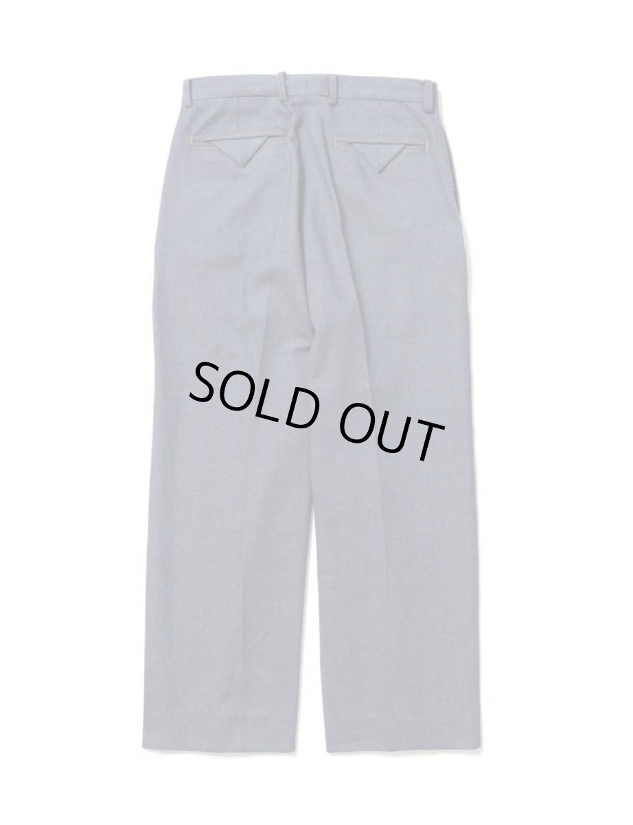 画像2: [SALE 40%OFF]Sasquatchfabrix.  [サスクワッチファブリックス] DENIM PIPED STEM SLACKS [Indigo Navy]  (2)