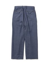 画像2: [SALE 40%OFF]Sasquatchfabrix.  [サスクワッチファブリックス] DENIM PIPED STEM SLACKS [Indigo Navy]  (2)