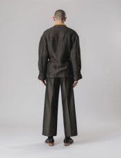 画像9: [SALE 40%OFF]Sasquatchfabrix. [サスクワッチファブリックス] WOOL LINEN BUSH JACKET [ASH BLACK]  (9)