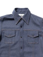 画像3: [SALE 40%OFF]Sasquatchfabrix. [サスクワッチファブリックス] DENIM BUSH SHIRT JACKET [INDIGO NAVY]  (3)