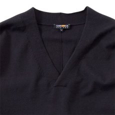 画像2: ☆SALE☆CASH CA ＜カシュカ＞ / FLY BACK V NECK [BLACK] (2)