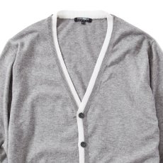 画像2: ★SALE50％OFF★CASH CA ＜カシュカ＞ / FOLD BACK TRIM CARDIGAN [GRAY] (2)