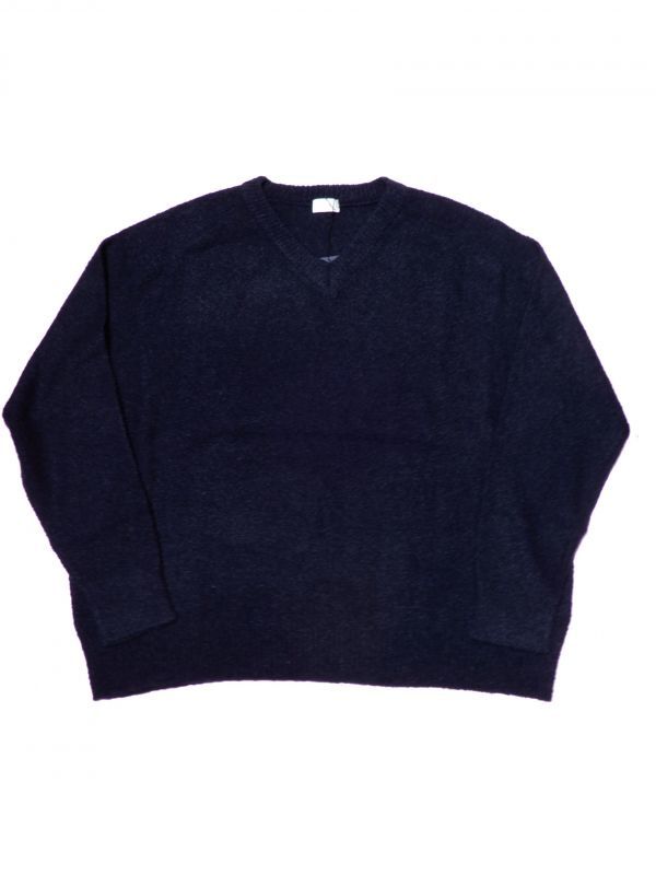 URU [ウル] V NECK OVER KNIT [D.NAVY]