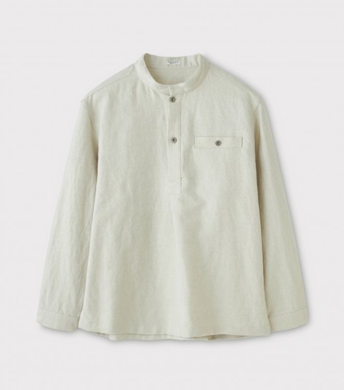 画像1: PHIGVEL [フィグベル] Pullover Shirt Jacket [DUST IVORY] (1)